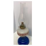 Antique Oil Lamp with Eagle Burner