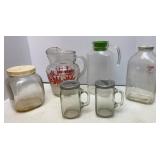 Glass Pitchers & Canister