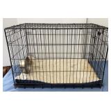 Large Dog Crate & Bed 36x22x24