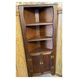Vtg Handmade Small Corner Cabinet