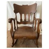 Antique Oak Rocking Chair