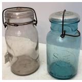 Antique Safe Seal & TF qt Canning Jars