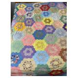 Unfinished Grannyï¿½s Garden Quilt