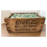 Antique Coca Cola Wooden Crate & Indiana Coca