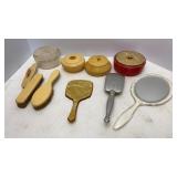 Vtg Bakelite Dresser Sets