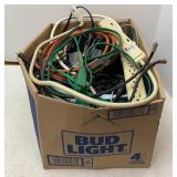 Box of Power Strips, Ext. cords, Cables