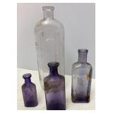 Lavender Tint Medicine Bottles