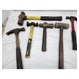 Hammers, ball peen, claw, mallet