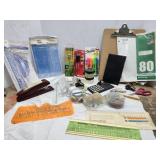 Office supplies, stapler, staples, pins
