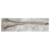 Chain, 8 foot, 2 hooks