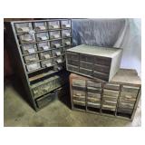 Hardware storage drawers & contents