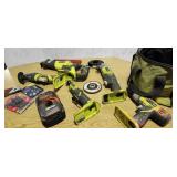 Ryobi Cordless tools & one charger