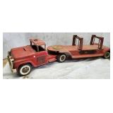 Buddy L #3 Fire truck, trailer & ladder