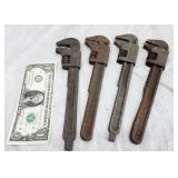 Adjustable, Monkey Wrenches, antique (4)