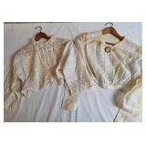 2 Antique Edwardian Style Shirtwaist Blouses