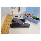 3-Hole Punches, Wooden Rulers, Art Pen Set,