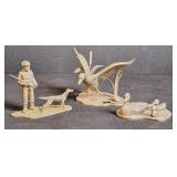 Pewter H. Wilson Duck & Hunting Figurines