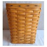 1997 Longaberger Waste Basket w/Plastic Protector