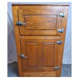 Oak Ice Box, Antique