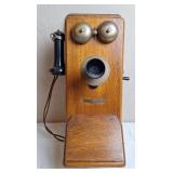 Stromberg-Carlson Oak Wall-Mounted Telephone,