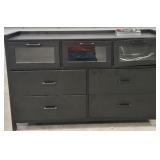 Black Manufactured Wood Chest