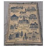 Rush County Indiana Woven Throw