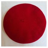 Cinderella Basque Beret, Red Wool