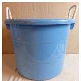 Blue Plastic 18-Gallon Tub  w/Rope Handles