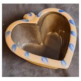 2003 Rowe Pottery Works Salt Glazed Pottery Heart
