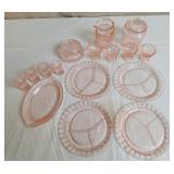 Mosser Pink Depression Glass "Jennifer" Child