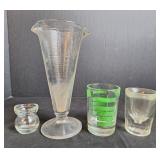 Beta Scale Lab Beaker, 4 oz. Measuring Glass, Eye