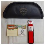 Texaco Gas Pump Pocket Knife & Texaco Travel Card