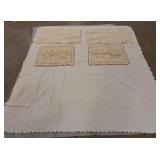 White Quilted Bedspread & Pillow Shams