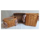 3 Longaberger Baskets