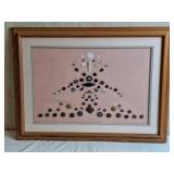 Framed Collection Of Vintage Buttons