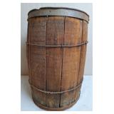 Primitive Wooden Slat Nail Keg Barrel