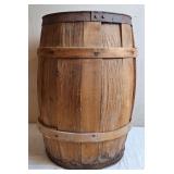 Primitive Wooden Slat Barrel