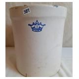 Blue Crown One Gallon Crock