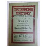 1932 Telephone Directory, Greensburg & Clarksburg