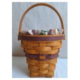 1994 Longaberger Lilac Basket w/Liner & Protector