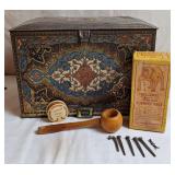 Vintage Tin Boxes, Wooden Coffee Spoon, Nail Box