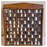 Thimble Collection w/Shadow Box