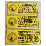 Greensburg Community Centennial Plates