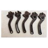 Antique Westcott Curved Adjustable Wrenches