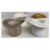 Fenton or LE Smith? Toothpick Holders