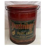 Large Antique Lard Tin