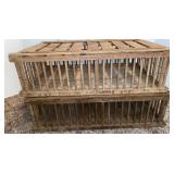 (2) Primitive Chicken Crates