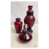 Ruby Red Vases