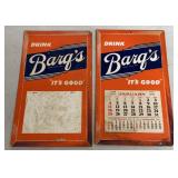 Vtg Barqï¿½s Root Beer Cardboard Calendar