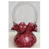 Glass Basket (Fenton?)